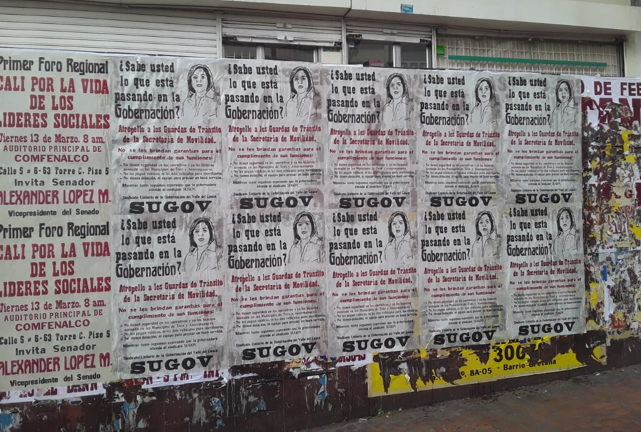 ¿Por qué están empapelando a Cali?
