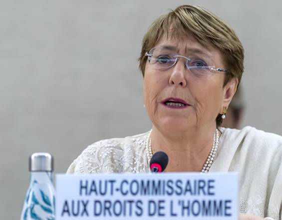 La Alta Comisionada para los Derechos Humanos, Michelle Bachelet